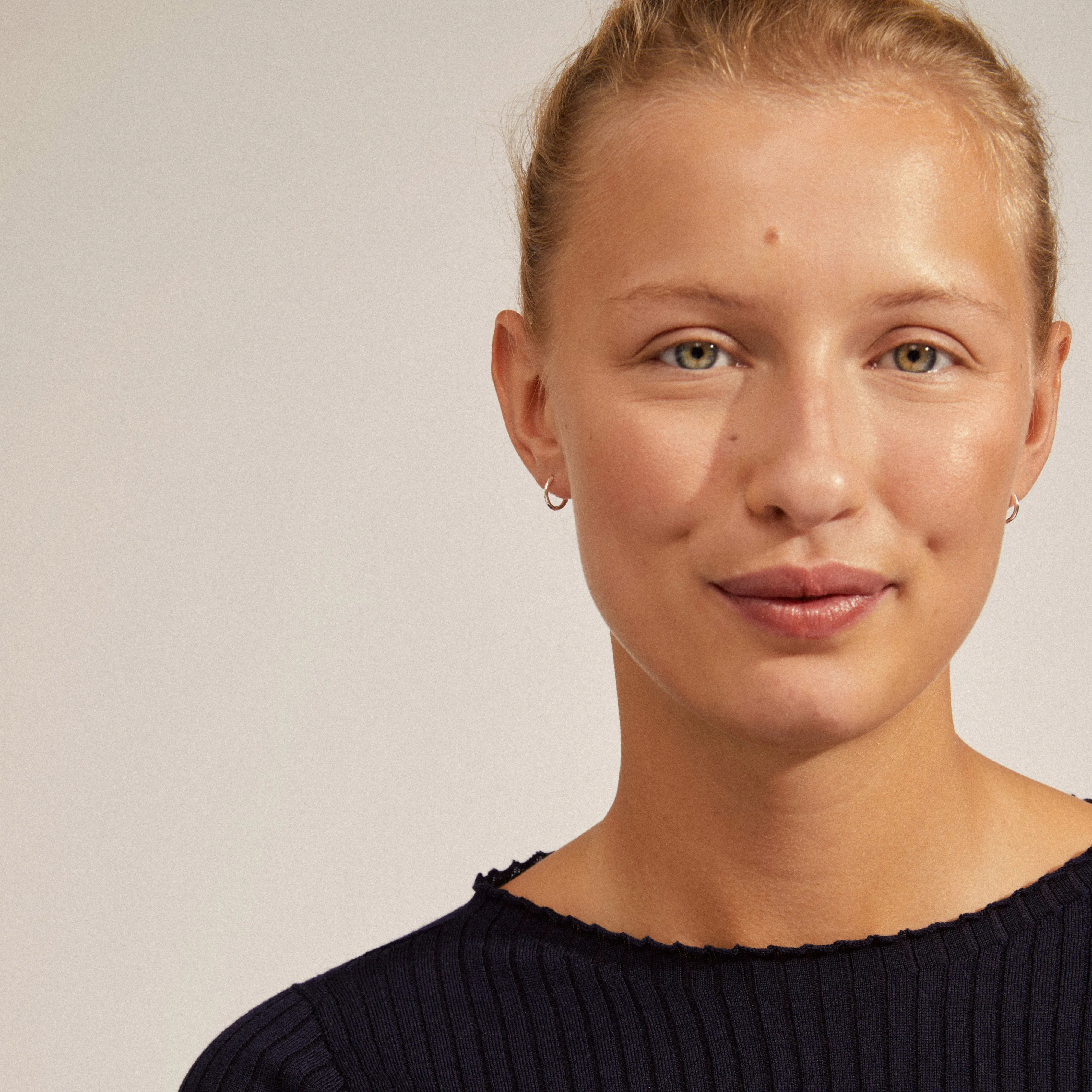 EANNA recycled small hoops silver-plated