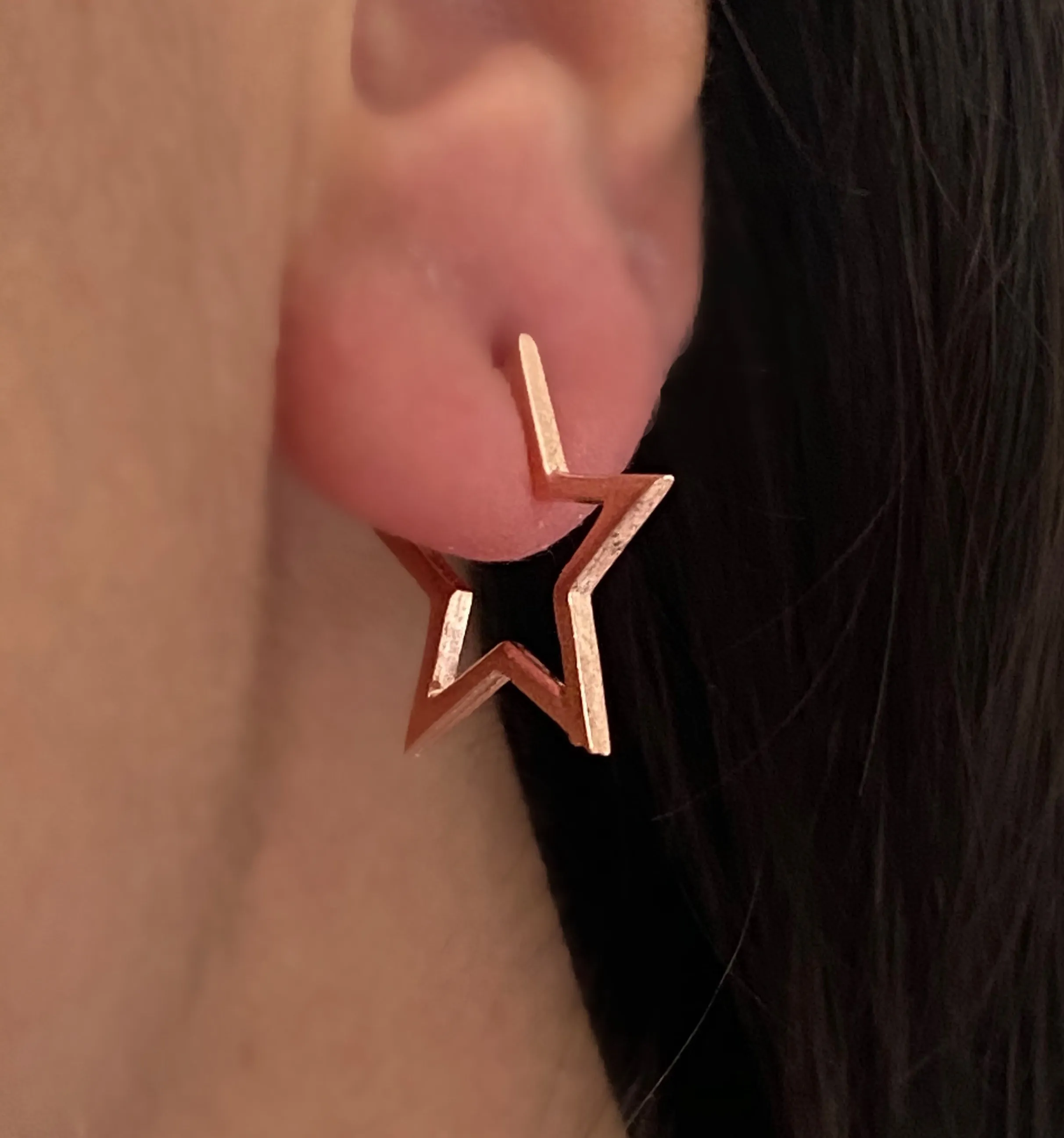 Earrings with paveset stones