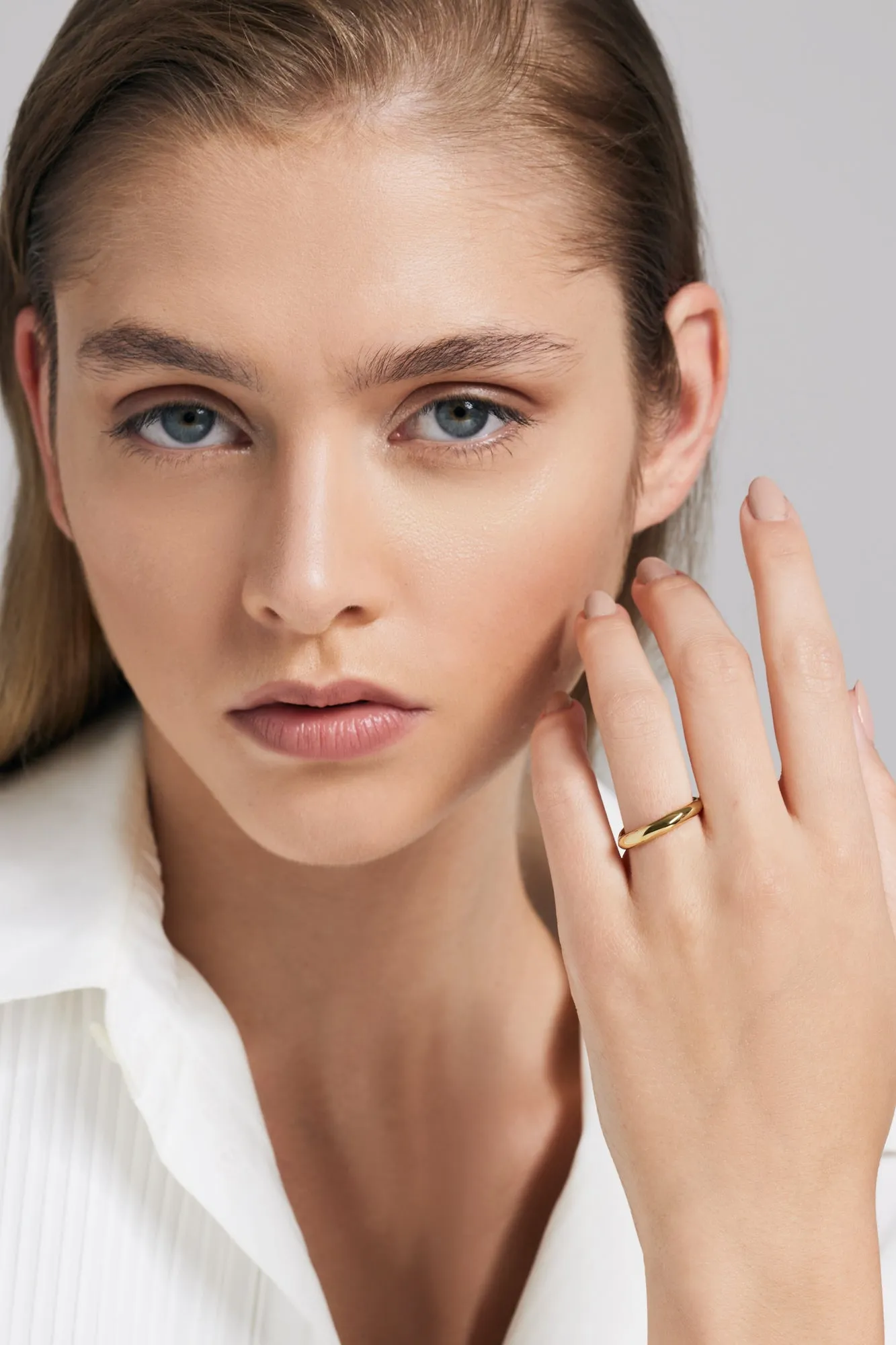 Kyma band gold vermeil ring