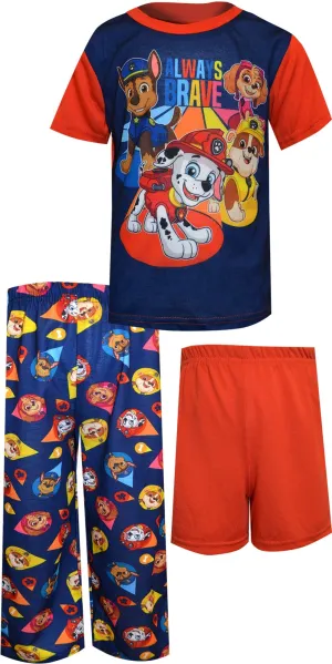 Paw Patrol Always Brave Toddler 3 Piece Pajamas